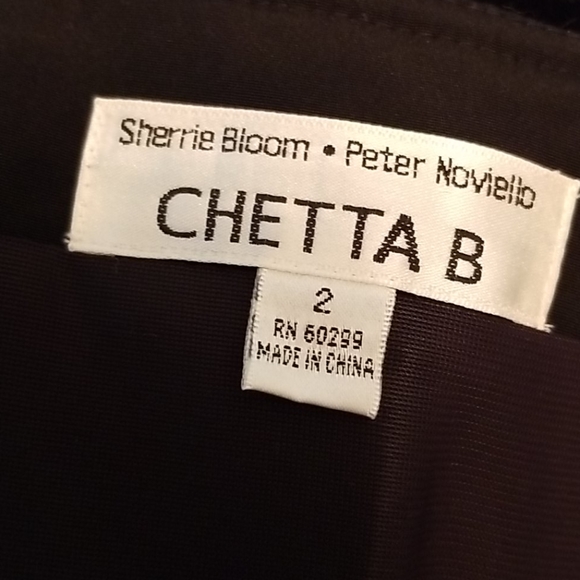 Black Striped Dress with Velvet - Picture 4 of 6